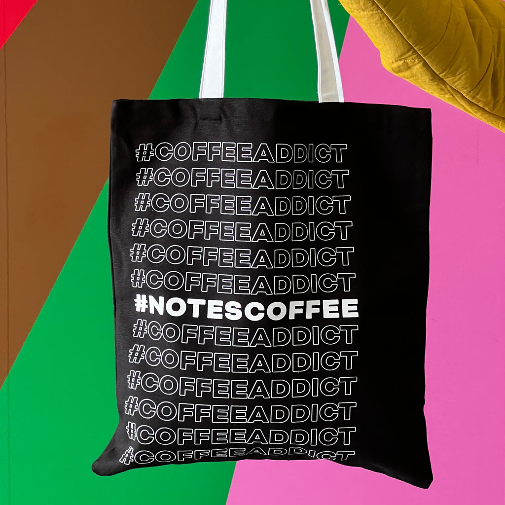 Notes #coffeeaddict Tote Bag
