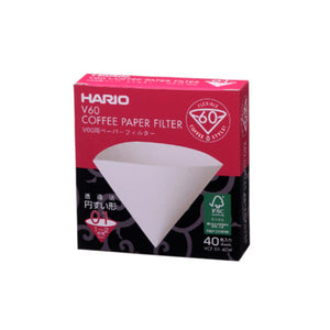 Hario V60 01 Filter Paper with 40 - Notes Coffee Webshop